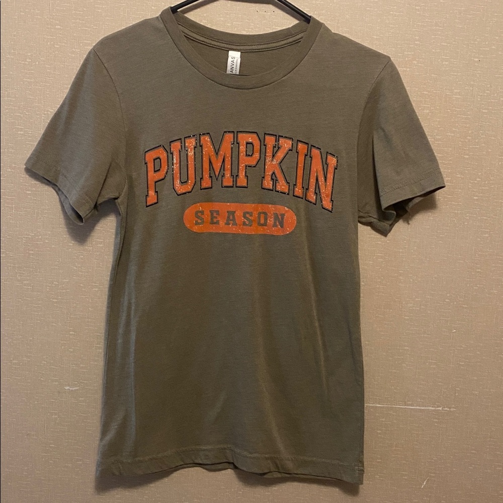 Bella Canvas Olive Green 'Pumpkin Season' Tee